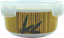 IB1234-4.75 Small Canister 4.75" with PP lid bamboo